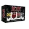 Kkl AC/DC 4er-Pack Black Ice Schnapsgläser