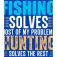 Kruskis Sudadera con capucha Fishing Solves Two-Colour