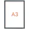 Nobo Impression Pro Frame Graphite Gray A3 Poster Holder