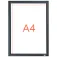 Nobo Impression Pro Rahmen Graphitgrau A4 Posterhalter
