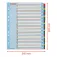 Esselte 100210 Multiperforerede A4 1-31 indeksdelere