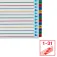 Esselte 100210 Multiperforerede A4 1-31 indeksdelere