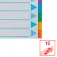 Esselte Multiperforerede A4 1-6 indeksdelere 200g