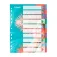Esselte Intercalaires Colour´Breeze PP A4 6 onglets multiperforés