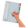 Esselte Multiperforierte A4 A-Z Indexteiler