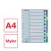 Esselte Mylar multiperforerede A4 1-5 indeksseparatorer