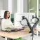Leitz Ergo SpaceSaving Suport de braç per a dos monitors