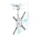 Tooq Suporte de teto giratório para TV LPCE1123TSLI-B 23-55 polegadas