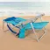 Aktive Chaise de plage Low Toe 5 Positions With Cushion And Removable Bag