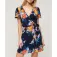 Superdry Printed Wrap short sleeve short dress