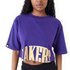 New era NBA Team Wrdmrk Crop Los Angeles Lakers short sleeve T-shirt