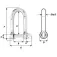 Wichard Long Self Locking Shackle