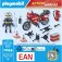 Playmobil Fire Engine At The Scene Of Accident Construction Game