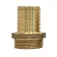 Fischer panda Brass Hexagonal 1-1/2 External Thread Feed Tube