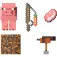 Minecraft Diamant-Level-Schwein-Figur