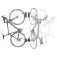 Topeak Swing Up wall bike holder