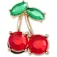 Jibbitz Pin Cherry Gem