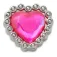 Jibbitz Gorgeous Heart Gem Stift