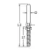 Oem marine Terminal com rosca esquerda A4 M8
