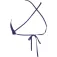 Arena Team Tie Back Solid bikinitoppi