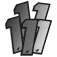 UFO 10cm Nº1 AD02480-S number stickers 5 units