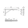 Emuca Foldable Bracket 30.3 cm 2 units