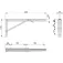 Emuca Foldable Bracket 40.3 cm 2 units