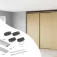 Emuca Flow2 Surface Sliding Door Hardware