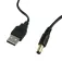 JBM Cable USB tipus A / endoll rodó 83 cm 5.5mm