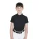 Equestro Technical Training Zip junior short sleeve polo