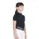 Equestro Technical Training Zip junior short sleeve polo