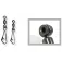 Colmic Metal Bead Hooked Snap-svivel