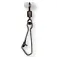 Colmic Moved Plastic Head Hooked snap swivel