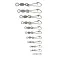Colmic Power Hooked snap swivel