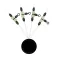 Colmic Rolling Fluo Beads Oval Stoppersr