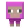 Minecraft Pecora magenta con testa mobile