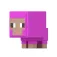 Minecraft Pecora magenta con testa mobile