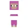 Minecraft Pecora magenta con testa mobile