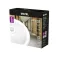 Matel Round led wall light sensor E27x2