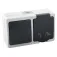 Onlex More socket IP54 surface switch