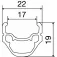Mavic Crossride UB 26´´ QR MTB wheel set