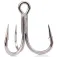 Mustad UN Inline 5X Strong Barbed Treble Hook