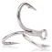 Mustad UN Inline 5X Strong Barbed Treble Hook