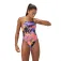 Speedo Allover Digital Lattice Tie-Back swimsuit
