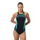 Speedo High Neck Splice Cross Back swimsuit