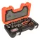 Bahco 1/4´´ And 1/2´´ Square Metric Hexagonal Profile And Articulated Head Ratchet socket set 79 units