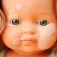 Miniland Boneca de bebê com vitiligo 38 cm