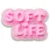 Jibbitz Tiny Pink Soft Life Stift