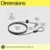 HP Essencial Nano 1.83 m padlock cable for laptop lock