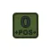 Jtg Bloodtype Square 0 Pos rubber patch